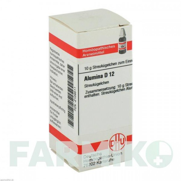 АЛЮМИНА (ALUMINA) D 12 глобули 10 г - Гомеопатия DHU