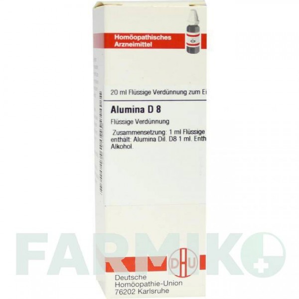 АЛЮМИНА (ALUMINA) D 8 раствор 20 мл - Гомеопатия DHU