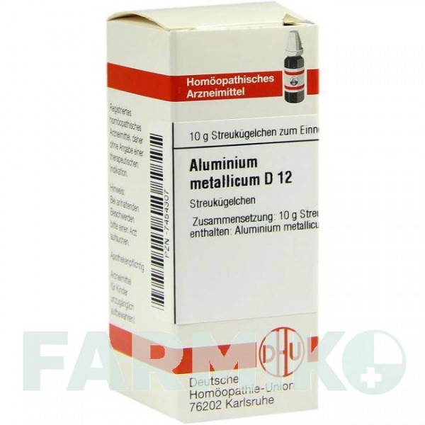 АЛЮМИНИУМ МЕТАЛЛИКУМ (ALUMINIUM METALLICUM) D 12 глобули 10 г - Гомеопатия DHU