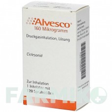 АЛЬВЕСКО (ALVESCO) 160 мкг 120 доз аэрозоль 1 шт - Циклесонид AXICORP PHARMA