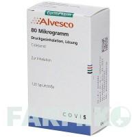 АЛЬВЕСКО (ALVESCO) 80 мкг 120 доз аерозоль 1 шт - Циклесонід EURIMPHARM