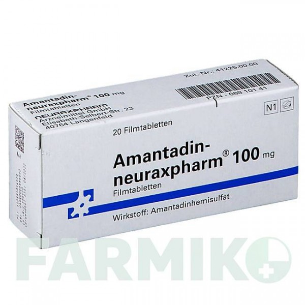 АМАНТАДИН (AMANTADIN) 100 мг таблетки 20 шт - Амантадин NEURAXPHARM
