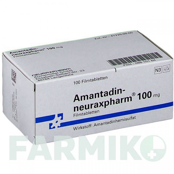 АМАНТАДИН (AMANTADIN) 100 мг таблетки 100 шт - Амантадин NEURAXPHARM