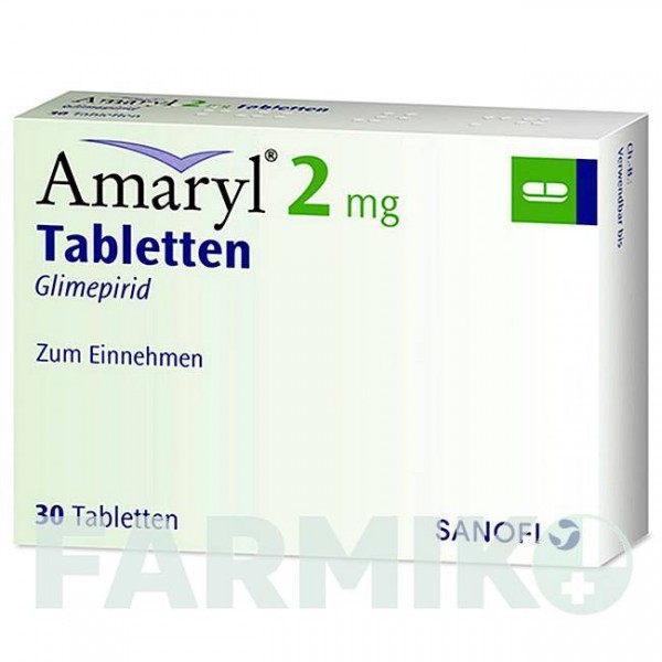 АМАРИЛ (AMARYL) 2 мг таблетки 30 шт - Глимепирид SANOFI