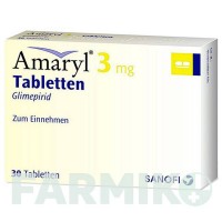АМАРИЛ (AMARYL) 3 мг таблетки 30 шт - Глімепірид SANOFI