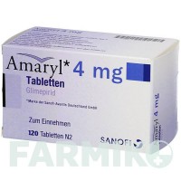 АМАРИЛ (AMARYL) 4 мг таблетки 120 шт - Глимепирид EMRA-MED