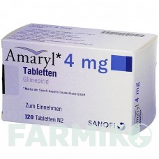 АМАРИЛ (AMARYL) 4 мг таблетки 120 шт - Глимепирид EMRA-MED