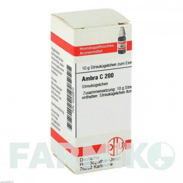 АМБРА (AMBRA) C 200 глобули 10 г - Гомеопатия DHU