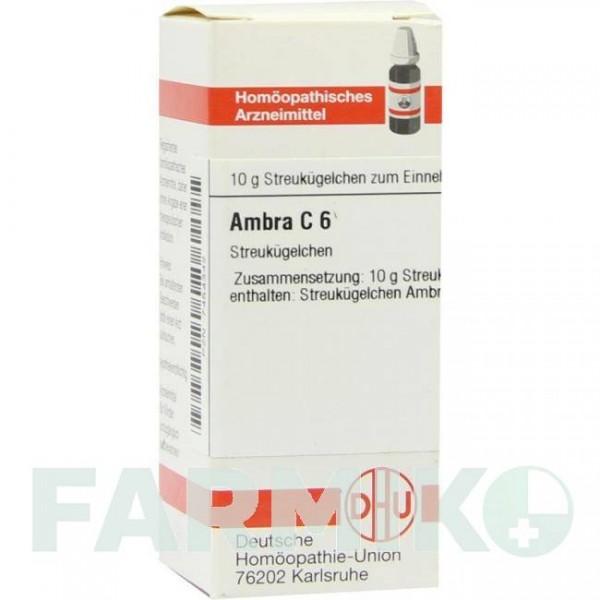 АМБРА (AMBRA) C 6 глобули 10 г - Гомеопатия DHU