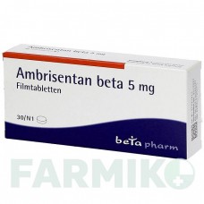 АМБРИЗЕНТАН (AMBRISENTAN) 5 мг таблетки 30 шт - Амбризентан BETAPHARM