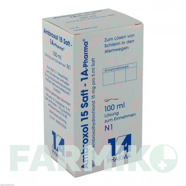 АМБРОКСОЛ (AMBROXOL) 15 розчин 100 мл - Амброксол 1 A PHARMA