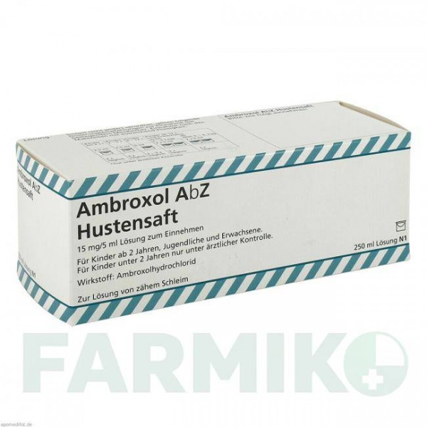 АМБРОКСОЛ (AMBROXOL) 15 мг/5 мл розчин 250 мл - Амброксол ABZ PHARMA