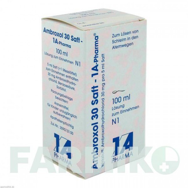 АМБРОКСОЛ (AMBROXOL) 30 розчин 100 мл - Амброксол 1 A PHARMA