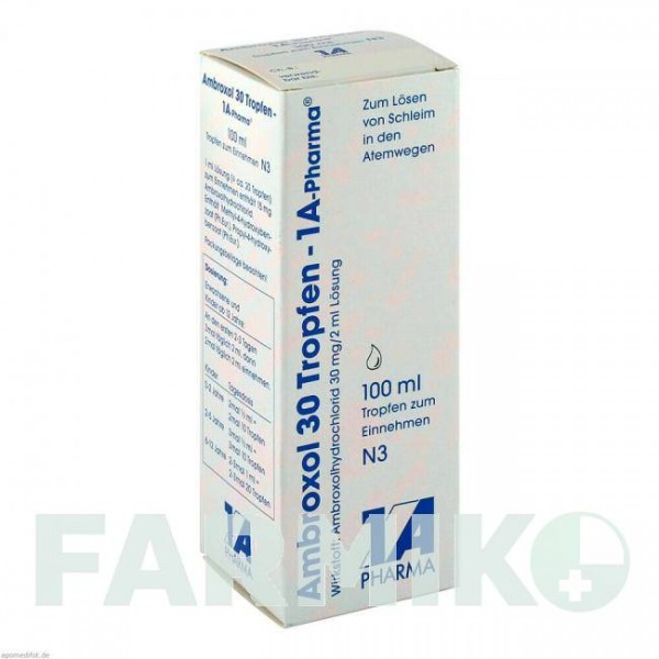 АМБРОКСОЛ (AMBROXOL) 30 раствор 100 мл - Амброксол 1 A PHARMA