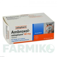 АМБРОКСОЛ (AMBROXOL) 60 мг таблетки 100 шт - Амброксол RATIOPHARM