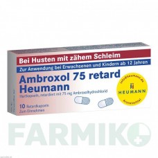 АМБРОКСОЛ (AMBROXOL) 75 капсулы 10 шт - Амброксол HEUMANN PHARMA