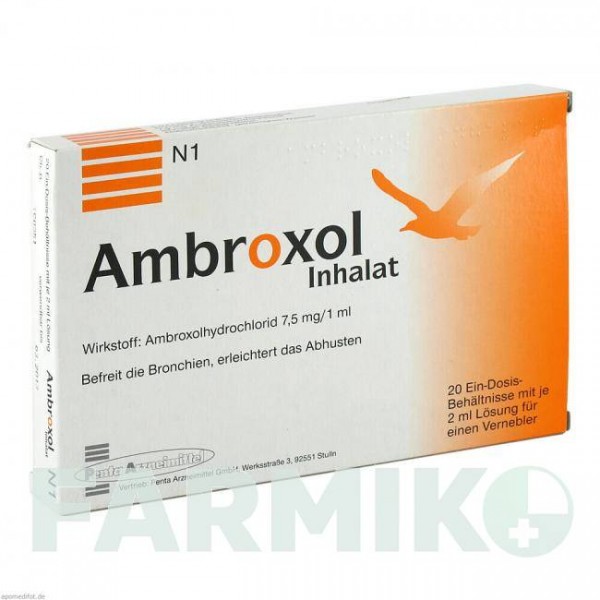 АМБРОКСОЛ (AMBROXOL) раствор 20x2 мл - Амброксол PENTA