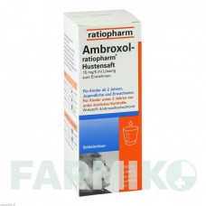 АМБРОКСОЛ (AMBROXOL) раствор 100 мл - Амброксол RATIOPHARM