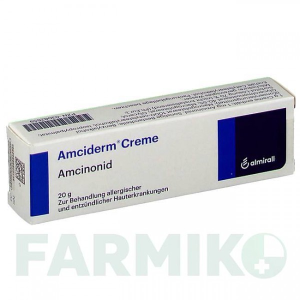 АМЦИДЕРМ (AMCIDERM) крем 20 г - Амцинонід ALMIRALL