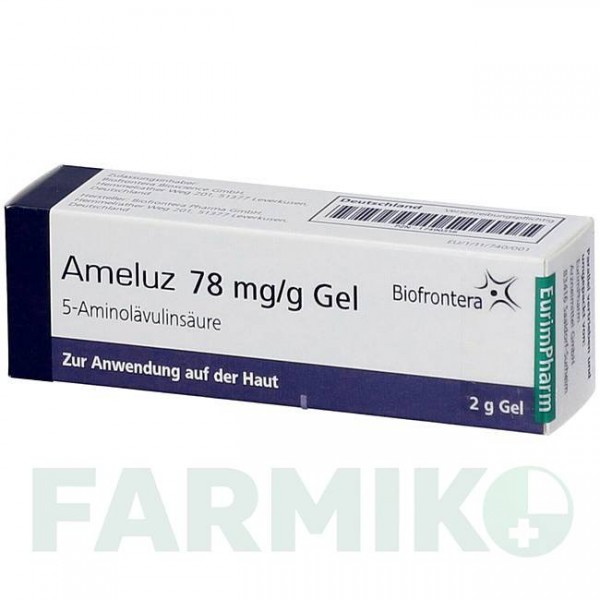 АМЕЛУЗ (AMELUZ) 78 мг/г гель 2 г - Аминолевулиновая кислота EURIMPHARM