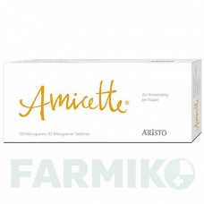 АМИЦЕТТЕ (AMICETTE) 250 мкг/35 мкг таблетки 21 шт - Норгестимат, Этинилэстрадиол ARISTO PHARMA