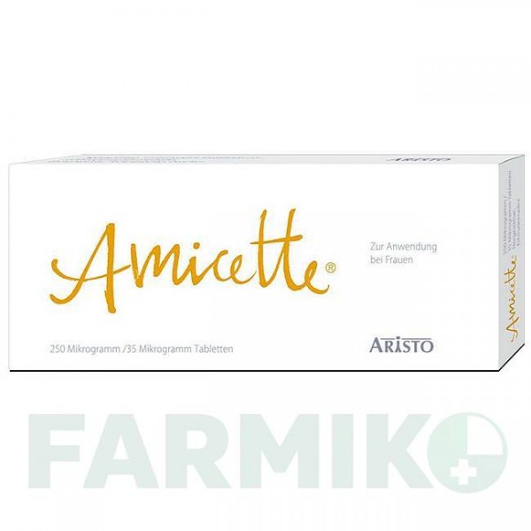 АМИЦЕТТЕ (AMICETTE) 250 мкг/35 мкг таблетки 21 шт - Норгестимат, Этинилэстрадиол ARISTO PHARMA