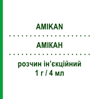 АМИКАН (AMIKAN) 1 г/4 мл раствор инъекционный 4 мл - Амикацин SO.SE.PHARM