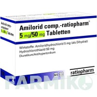 АМІЛОРИД (AMILORID) 5 мг/50 мг таблетки 100 шт - Гідрохлоротіазид, Амілорид RATIOPHARM