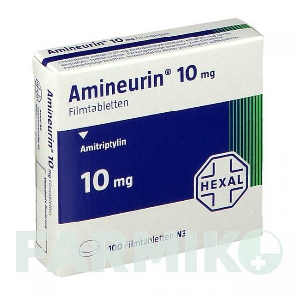 АМІНЕВРИН (AMINEURIN) 10 таблетки 100 шт - Амітриптилін HEXAL