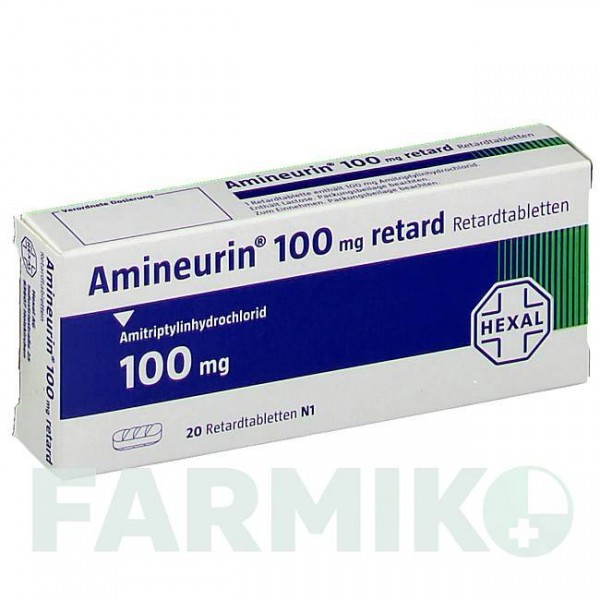 АМІНЕВРИН (AMINEURIN) 100 таблетки 20 шт - Амітриптилін HEXAL