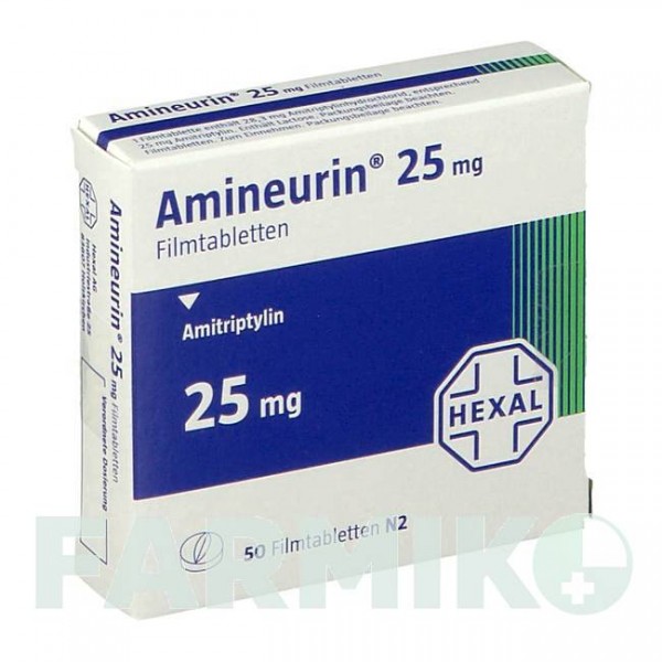 АМІНЕВРИН (AMINEURIN) 25 таблетки 50 шт - Амітриптилін HEXAL