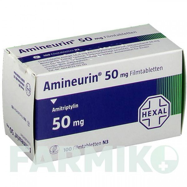 АМІНЕВРИН (AMINEURIN) 50 таблетки 100 шт - Амітриптилін HEXAL