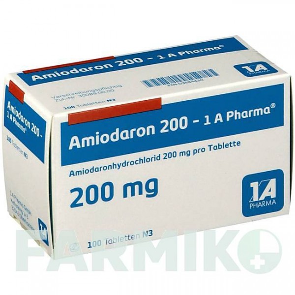 АМИОДАРОН (AMIODARON) 200 таблетки 100 шт - Амиодарон 1 A PHARMA