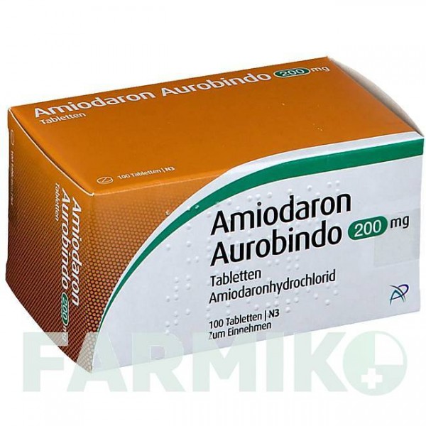 АМИОДАРОН (AMIODARON) 200 мг таблетки 100 шт - Амиодарон PUREN PHARMA