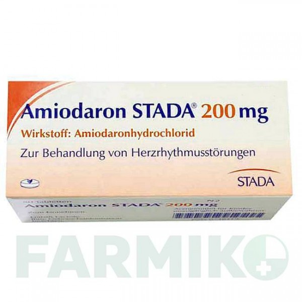 АМИОДАРОН (AMIODARON) 200 мг таблетки 20 шт - Амиодарон STADAPHARM