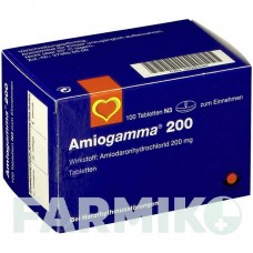АМИОГАММА (AMIOGAMMA) 200 таблетки 100 шт - Амиодарон AAA - PHARMA