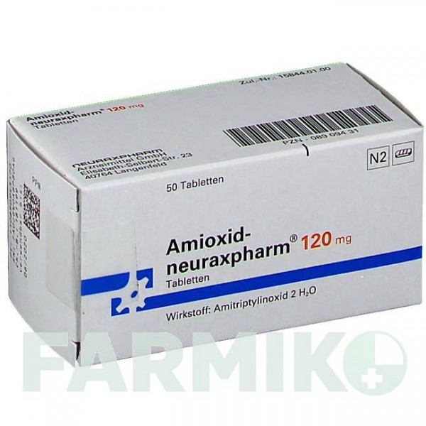 АМИОКСИД (AMIOXID) 120 мг таблетки 50 шт - Амитриптилин NEURAXPHARM