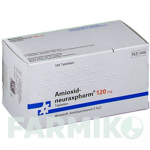 АМИОКСИД (AMIOXID) 120 мг таблетки 100 шт - Амитриптилин NEURAXPHARM