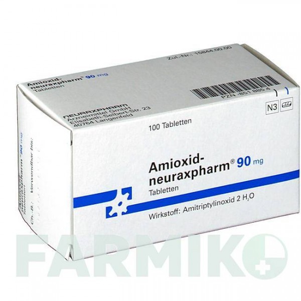 АМИОКСИД (AMIOXID) 90 мг таблетки 100 шт - Амитриптилин NEURAXPHARM