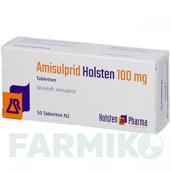 АМІСУЛЬПРИД (AMISULPRID) 100 мг таблетки 50 шт - Амісульприд HOLSTEN PHARMA