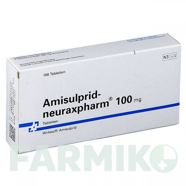 АМІСУЛЬПРИД (AMISULPRID) 100 мг таблетки 20 шт - Амісульприд NEURAXPHARM