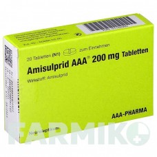 АМИСУЛЬПРИД (AMISULPRID) 200 мг таблетки 20 шт - Амисульприд AAA - PHARMA