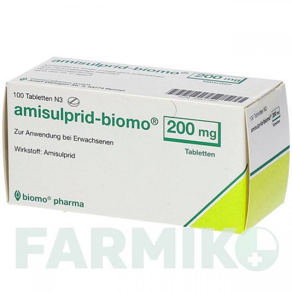 АМИСУЛЬПРИД (AMISULPRID) 200 мг таблетки 100 шт - Амисульприд BIOMO PHARMA