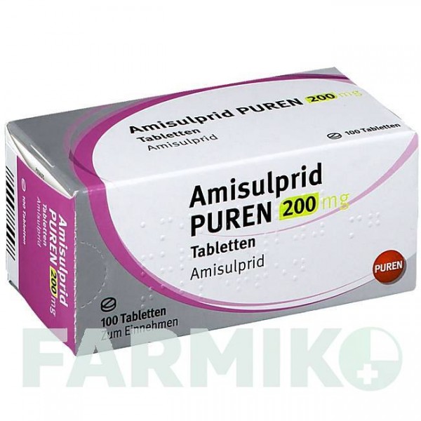 АМІСУЛЬПРИД (AMISULPRID) 200 мг таблетки 100 шт - Амісульприд PUREN PHARMA