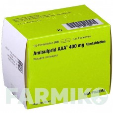 АМИСУЛЬПРИД (AMISULPRID) 400 мг таблетки 20 шт - Амисульприд AAA - PHARMA