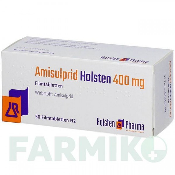АМИСУЛЬПРИД (AMISULPRID) 400 мг таблетки 50 шт - Амисульприд HOLSTEN PHARMA