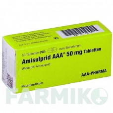 АМИСУЛЬПРИД (AMISULPRID) 50 мг таблетки 50 шт - Амисульприд AAA - PHARMA