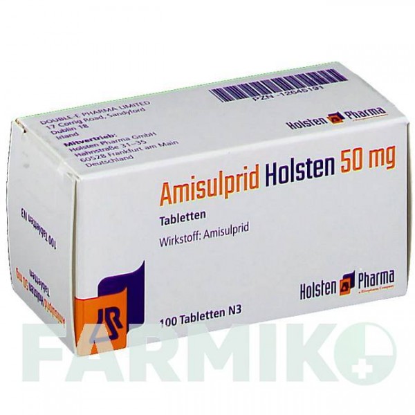АМІСУЛЬПРИД (AMISULPRID) 50 мг таблетки 100 шт - Амісульприд HOLSTEN PHARMA