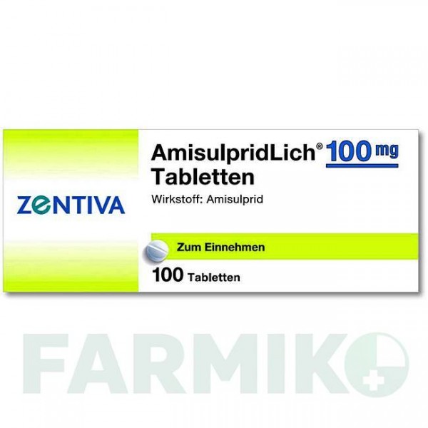 АМІСУЛЬПРИДЛІХ (AMISULPRIDLICH) 100 мг таблетки 100 шт - Амісульприд ZENTIVA