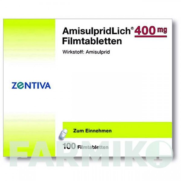 АМИСУЛЬПРИДЛИХ (AMISULPRIDLICH) 400 мг таблетки 100 шт - Амисульприд ZENTIVA
